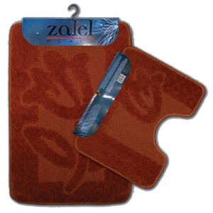 Набор ковриков для ванной Zalel 55х85 см ворс, терракотовый