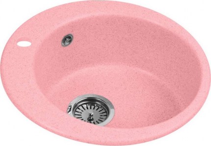 Мойка кухонная AquaGranitEx M-05 розовая