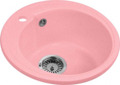 Мойка кухонная AquaGranitEx M-45 розовая