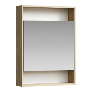 Зеркальный шкаф Aqwella Сити В6/DB дуб балтийский